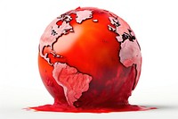 The world melts sphere planet globe. AI generated Image by rawpixel.