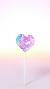 Transparent heart lollipop candy confectionery creativity. AI generated Image by rawpixel.