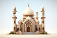 An Arabic mosque architecture building dome. AI generated Image by rawpixel.