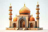An Arabic mosque architecture building tower. AI generated Image by rawpixel.