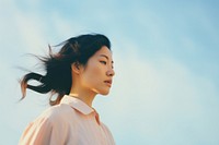 A asian woman adult contemplation tranquility. AI generated Image by rawpixel.
