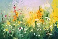 Garden painting backgrounds outdoors. AI generated Image by rawpixel.