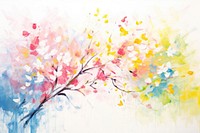 Spring painting backgrounds flower. AI generated Image by rawpixel.