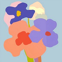 Flower cartoon drawing petal. AI generated Image by rawpixel.