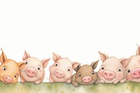 Pigs mammal animal livestock. AI generated Image by rawpixel.