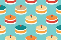 Cake backgrounds dessert pattern. AI generated Image by rawpixel.