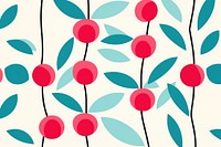 Cherry pattern backgrounds graphics. AI generated Image by rawpixel.