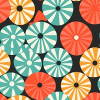 Mushroom pattern backgrounds art. 