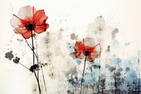 Wild flower art painting blossom. AI generated Image by rawpixel.