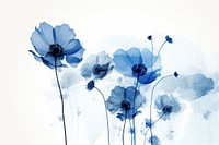 Blue flower outdoors graphics nature. AI generated Image by rawpixel.