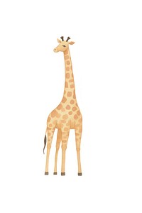 Giraff wildlife giraffe animal. AI generated Image by rawpixel.
