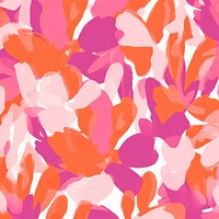 Pink and orange flowers pattern graphics petal plant. 