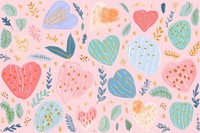 Heart abstract pattern backgrounds. AI generated Image by rawpixel.