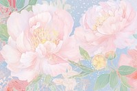 Peony art abstract painting. AI generated Image by rawpixel.