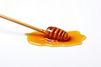 Honey drip food white background freshness. 