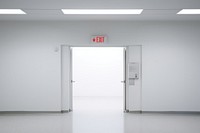 Exit sign door architecture protection. AI generated Image by rawpixel.