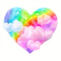 Heart and rainbow abstract toy creativity. AI generated Image by rawpixel.