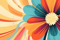 Groovy lines flower backgrounds pattern. 