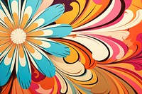 Groovy lines backgrounds pattern flower. AI generated Image by rawpixel.