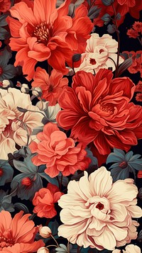 Flower wallpaper pattern petal. AI generated Image by rawpixel.