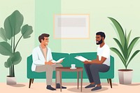 Therapist holding clipboard conversation talking adult. AI generated Image by rawpixel.