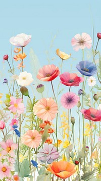 Wild flower outdoors pattern nature. AI generated Image by rawpixel.