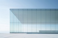 Modern glass building architecture headquarters daylighting. 