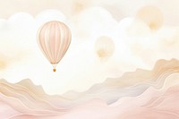 Balloon backgrounds landscape aircraft. AI generated Image by rawpixel.