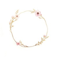 Pink flower wreath jewelry plant celebration. AI generated Image by rawpixel.