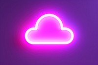 Pastel neon cloud purple light sign. AI generated Image by rawpixel.