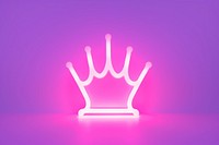 Pastel neon crown light illuminated lighting. AI generated Image by rawpixel.