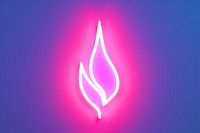 Pastel neon flame light lighting purple. AI generated Image by rawpixel.