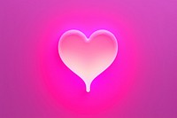Pastel neon melting heart purple illuminated abstract. AI generated Image by rawpixel.