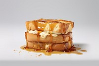A honey toast dessert food white background. AI generated Image by rawpixel.