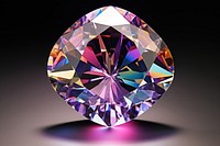 A rainbow diamond gemstone crystal jewelry. AI generated Image by rawpixel.