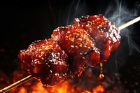 Bbq stick grilling cooking meat. AI generated Image by rawpixel.