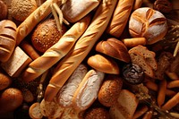 Bread and bakery backgrounds baguette food. AI generated Image by rawpixel.