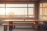 Dining table room architecture furniture. AI generated Image by rawpixel.