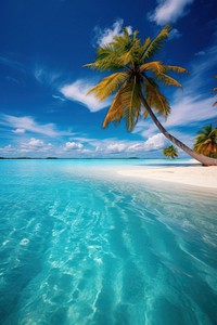 Exotic island outdoors tropical tropics. AI generated Image by rawpixel.