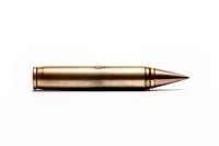 Bullet ammunition weapon white background. AI generated Image by rawpixel.
