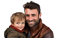 Father and son portrait adult smile. AI generated Image by rawpixel.