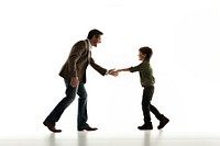 Father and son adult child white background. AI generated Image by rawpixel.