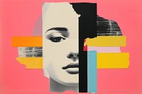 Aesthetic collage art painting. AI generated Image by rawpixel.