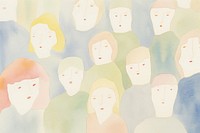 A group of women talking backgrounds painting art. AI generated Image by rawpixel.