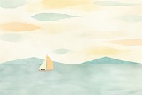 A person sailing on the sea backgrounds sailboat vehicle. AI generated Image by rawpixel.