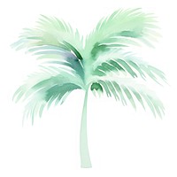 Palm tree plant leaf white background. AI generated Image by rawpixel.
