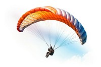 Sportsman flying paragliding recreation adventure. 