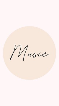 Music Instagram story cover template illustration