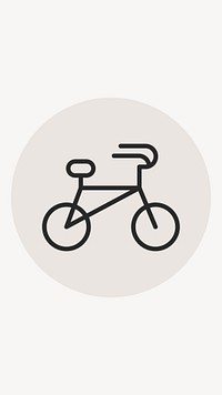 Bicycle  IG story cover template illustration