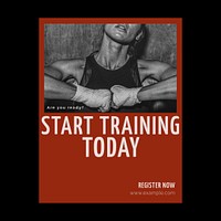 Training & fitness Facebook post template